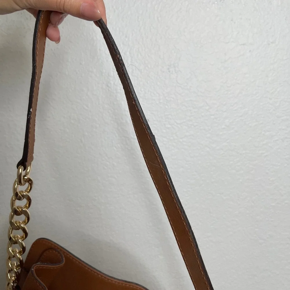 Michael Kors Hamilton‎ North South Tote Brown Saffiano Leather Handbag